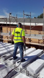saldatura connettori con testa edificio scolastico Modena