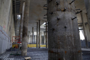 saldatura connettori con testa colonne di fondazione grattacielo di Torino crteurosaldature_com